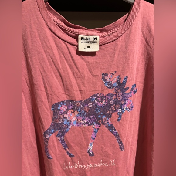 Blue 84 Pink Moose Graphic Tee - Picture 2 of 3